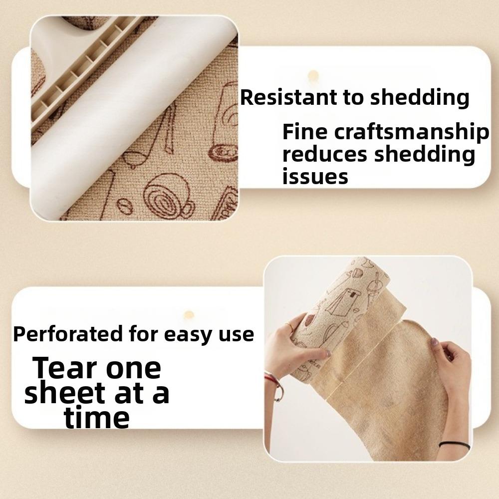 20pcs/roll Reusable Kitchen Towels High Absorbency Cleaning Rag Tear-Towel Roll Kitchen Cleaning