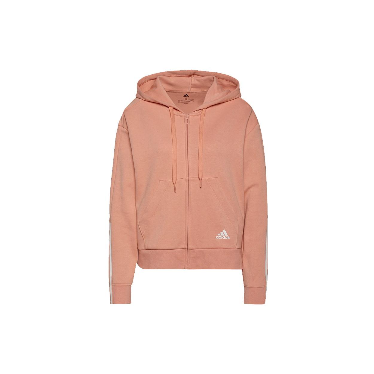(WMNS) adidas W Dk Fz Hd Drawstring Hooded Jacket Pink Red Women s H07804 L