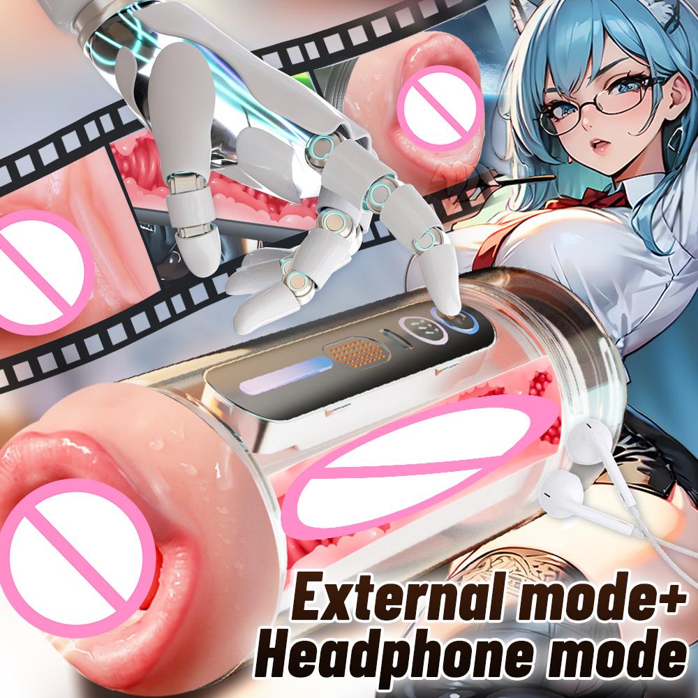 Sex Toy for Men Automatic Male Masturbator Cup Glans Trainer Pocket Vagina Pussy Vaginal Penetration Sex Machine Male Adult Toys