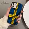 Schweden Flagge Handyhülle für iPhone 11 12 13 14 Pro Max mini X XR XS SE 2020 5 6S 7 8 Plus Samsung Galaxy S21 S22 Hülle