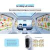 Cartoon Rail-Type Car Sunshade: Sliding Blackout Privacy Curtain for Baby