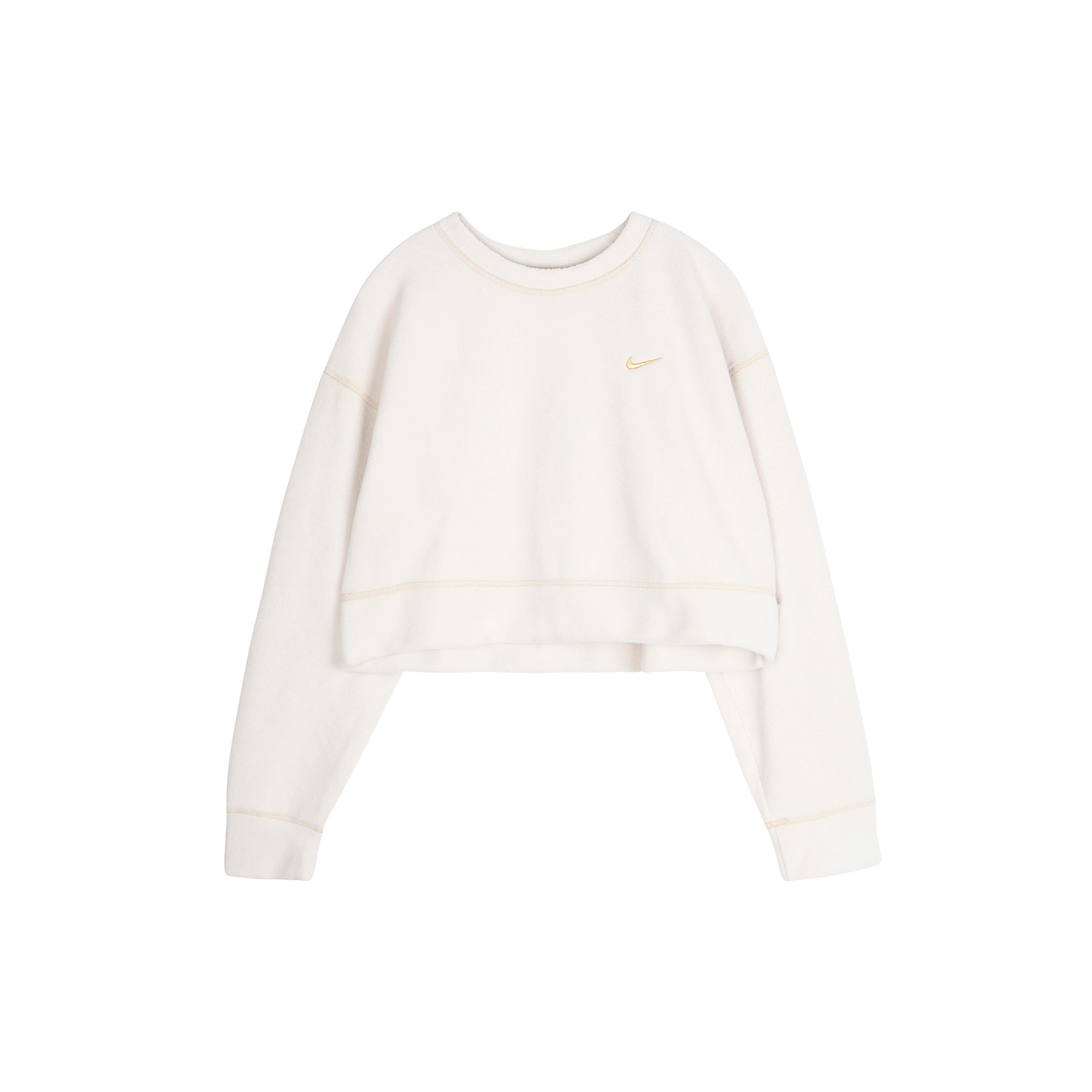 

New Nike Sweatshirts Women s Gold CU6094-104 L