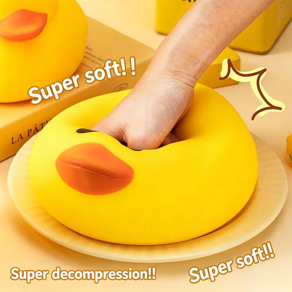 Soft Texture Giant Duck Pinch Toy TPR Stress Relief Fidget Toy Duck Squeeze Fidget Toy Kids Adults