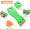 No-Scratch Cleaning Scraper Tool Wall Paint Scraper with Plastic Razor Blades Window Glass Adhesive Decal Remover Kit 13/32Pcs