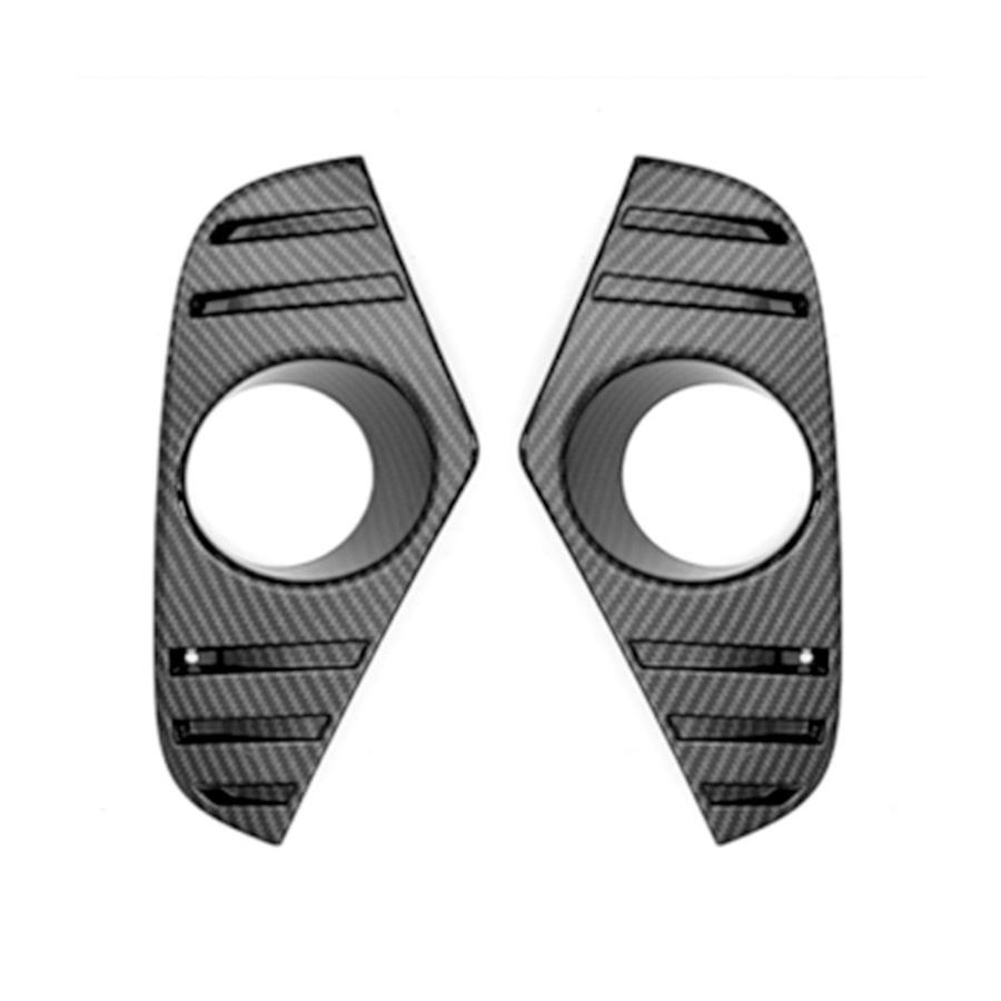 2*Carbon Fiber Color ABS Front Fog Light Lamp Cover Trim Fit For Toyota Rav4 2019-2021
