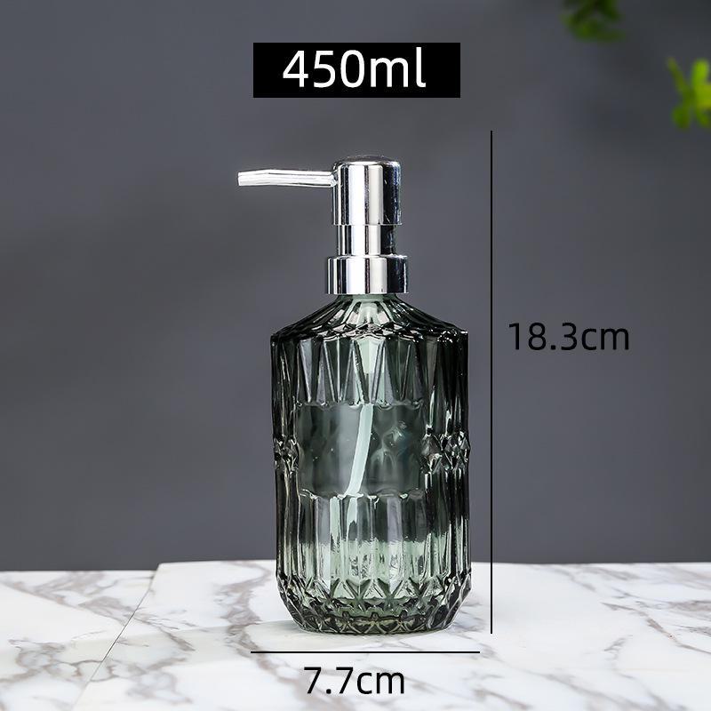 Nordic Glass Bathroom Bottles: Shower Gel, Lotion, Hand Sanitizer Dispensers