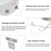 8L Mini Electric Water Heater IPX4 Kitchen Electric Hot Water Heater with Upper Water Outlet for Home Use EU 220V