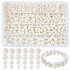 1890pcs 4/6/8/10/12mm Size DIY Bracelet Beads with Gold Beads Crafting Beads  for Necklaces