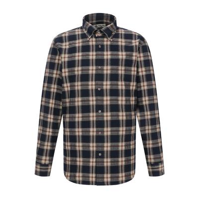 FERRAROMILANO Pinpoint Multi-Check Shirt Navy (Am0Dws45249)