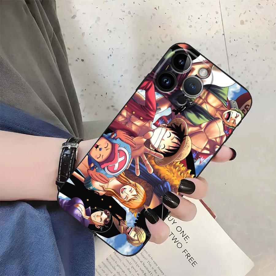 Pirate King Luffy Joba Case for iPhone XS Max 15 16 14 Plus XR 13 12 11 17 Pro Max 7 8 17Air Black Soft Phone Cover