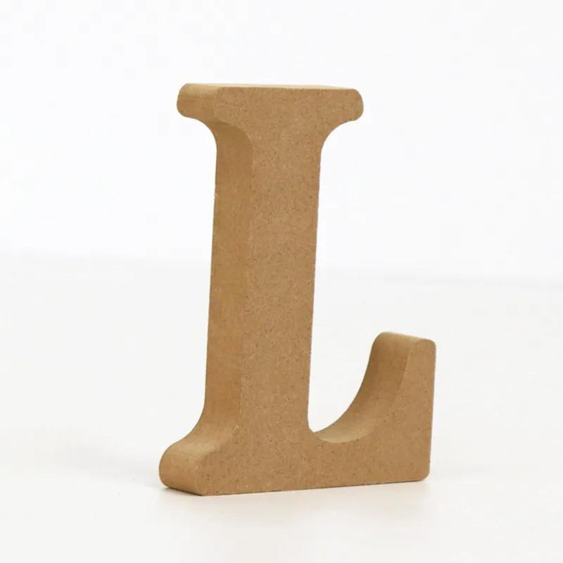 26-Letter Wooden Alphabet DIY 10cm Handicrafts Three-Dimensional Decorative Letters Sign Decorations Craft Supplies