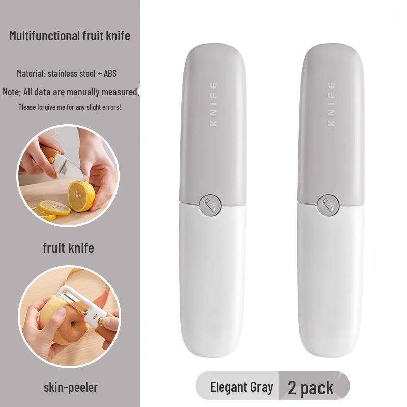 Multifunctional Double-Headed Fruit Peeler Knife for Home and Dorm Use