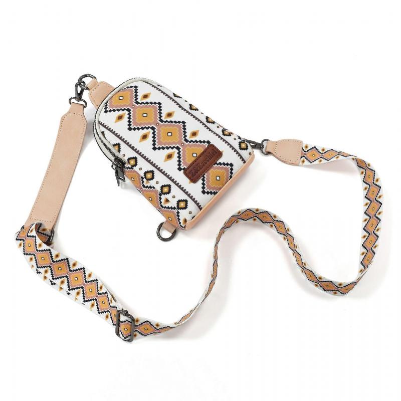 Aztec Crossbody Sling Bags for Women Cross Body Purse with Detachable Strap
