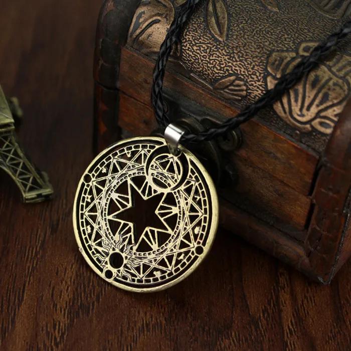 Cartoon Anime Card Captor Sakura Choker Halsketten Cardcaptor Sakura Clow Anhänger KINOMOTO Versiegelungsstab Statement Halskette