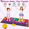 Klaviermatte mit 28 Musikklängen – 160 x 66 cm, Musikspielzeug – Klaviermatte, Tanzmatte, frühes Lernspielzeug, Musikgeschenke für Kleinkinder im Alter von 3–9 Jahren
