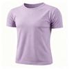 Men's Solid Color Mesh Quick Drying T-shirt Round Neck Short Sleeved Sports Top Summer Fitness Running Casual Base Shirt Unisex