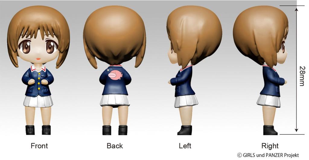 PLATZ Girls & Panzer 164 RC Battle Tank Series Panzer IV Ausf.H (Ausf.D Modified) Anglerfish Team Electric Radio Control GPRC-1