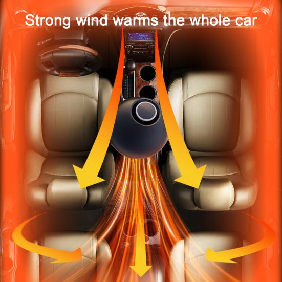 12V Car Heater Portable Windshield Defogger with Dual-Mode Fast Heating Easy To Use 150W Portable Car Defroster Windshield Heater