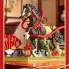 Diy Mini Blocks New Year Decoration Chinese Spring Festival Horse Dragon Boat Micro Bricks Toys  Adult Gift Girl Present