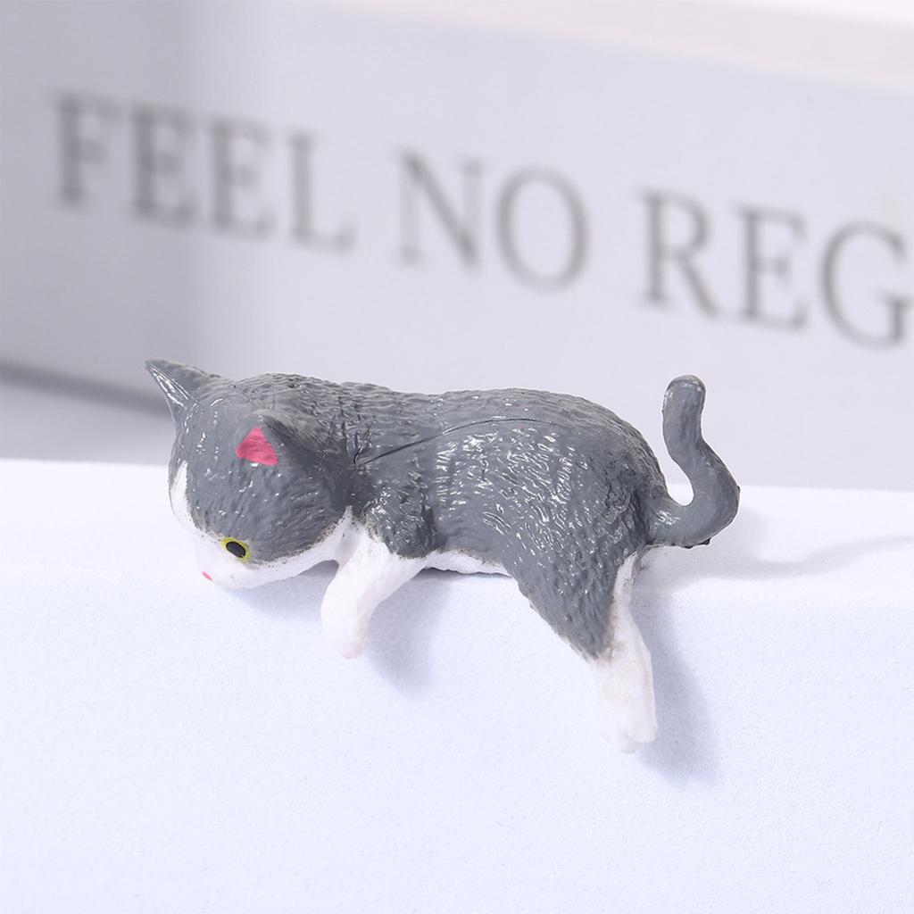 Cat Fingurine Computer Monitor Decor Mini Dog Kitty Screen and TV Decorations Personalized Car Accessories Mascot Crafts