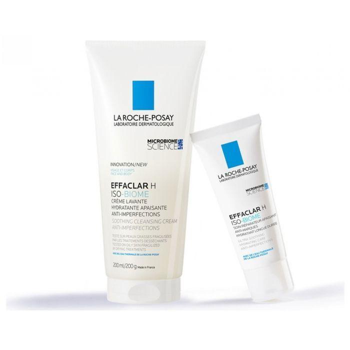 La Roche-Posay Effaclar H Iso-Biome Crème Lavante Hydratante Apaisante Anti-Imperfections 200 ml