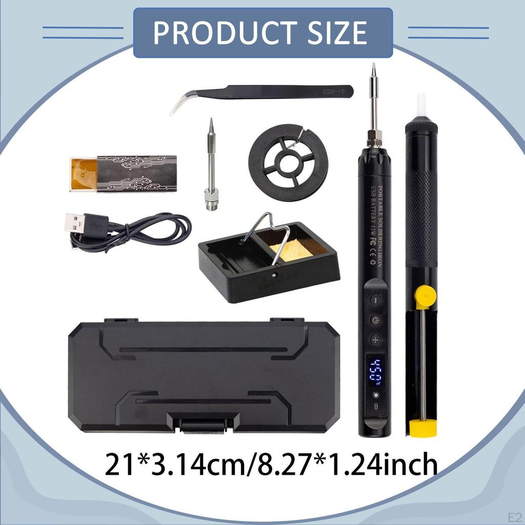 Cordless Soldering Iron Kit Sturdy with Storage Case Electric Tool