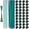 Garden Plant Stakes With Clip Heavy Type Plastic Support Poles For Climbing Vine Flowers Regulable Length Outdoor Use