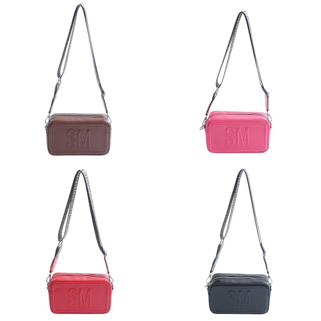 Medium Square Contemporary Handbag For Women Featuring Elegant Embossed Texture