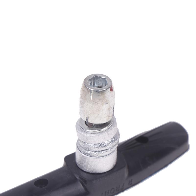 1Pair Bike Brake Pads V-Brake Rubber Road Bike Brake Holder Pads Shoes Blocks Rim Brake Anti-Resistance Cycling Accessories