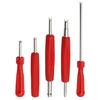 Tire Valve Core Removal Wrench Plastic Handle Iron Plated ScrewdriverCore Tire Repair Hand Tool for Car Bike