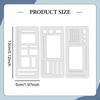 3 Pieces Flexible Record Templates Planner Stencil Set Handmade Versatile Stencils Drafting Tools