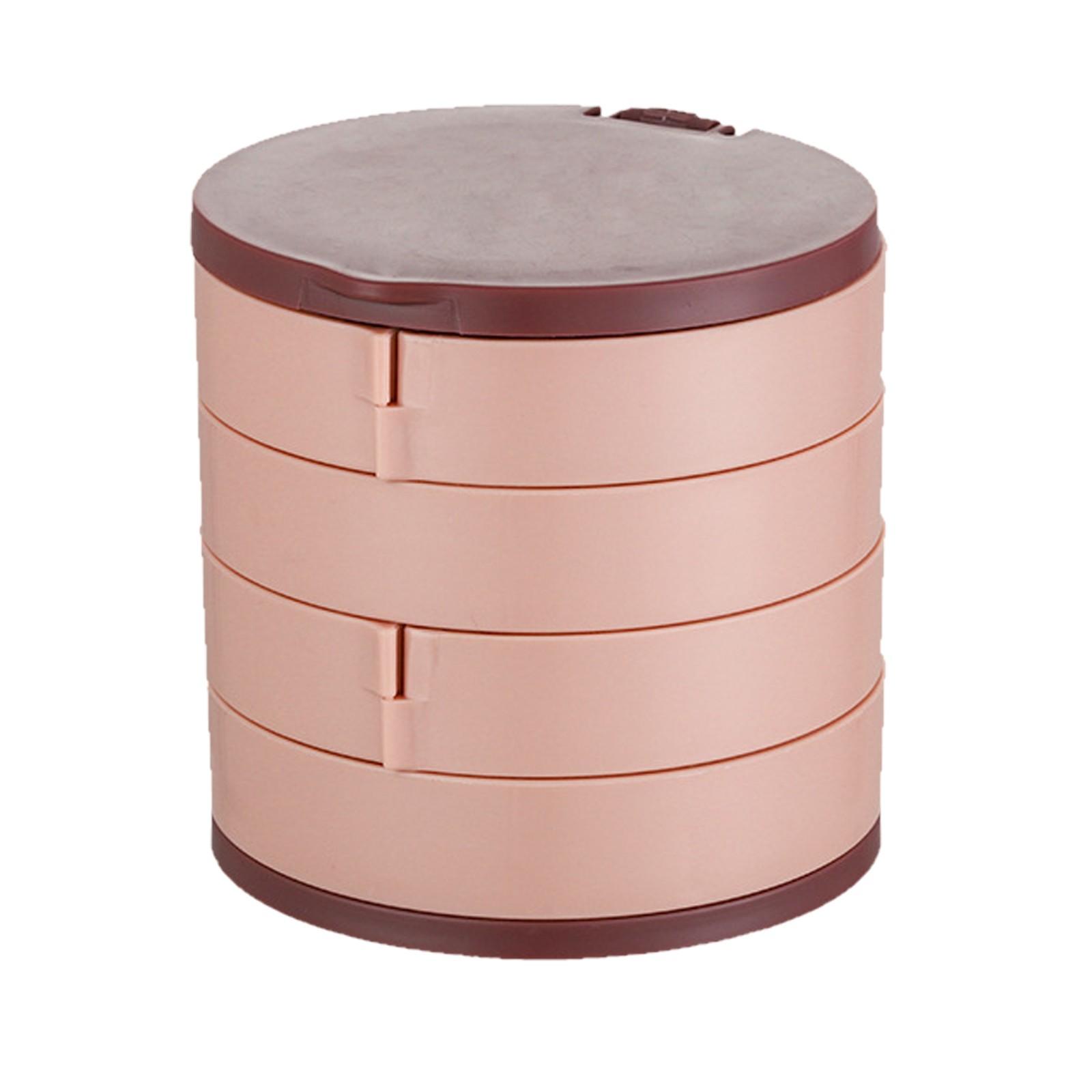 

Домашняя подставка для ювелирных изделий, серег, ожерелья, коробка для хранения ювелирных изделий большой емкости розовый