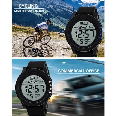 LED Digital Simple Multifunctional Digital Watch Wristwatches Sports Watch Mens Watch