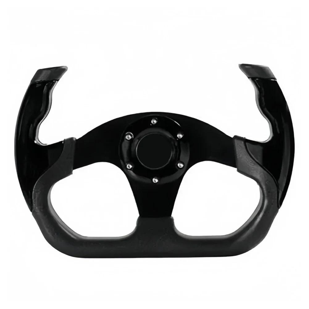 

1 шт. 12,9-дюймовый спортивный гоночный игровой симулятор рулевого колеса дрейфовый руль D-образной формы для быстрой и яростной езды чёрный