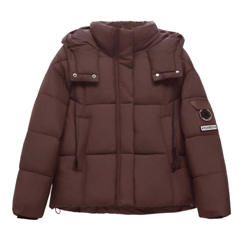 Kurze Daunenjacke für Damen Winter Neu Kleine Steppjacke Dicke Brotjacke