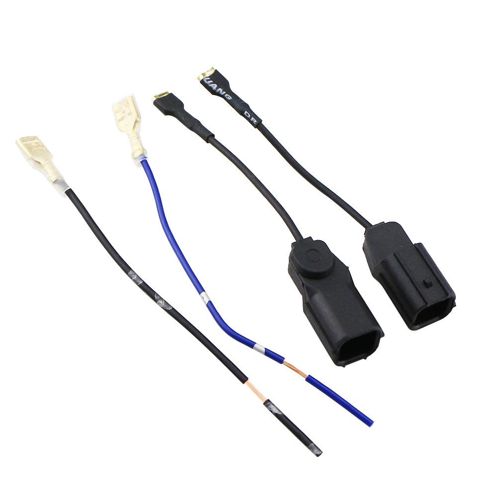 

For Honda CRV Civic Fit Odyssey Spirior Horn Sound Electronics Socket Car Horn Plugs Cable Connection Adapter Wire Accessories чорний