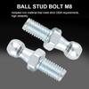 Acouto M8 Ball Stud Mounting 2pcs Car Iron Ball Stud Bolts M8 for Gas Struts Ball Ended Bonnet