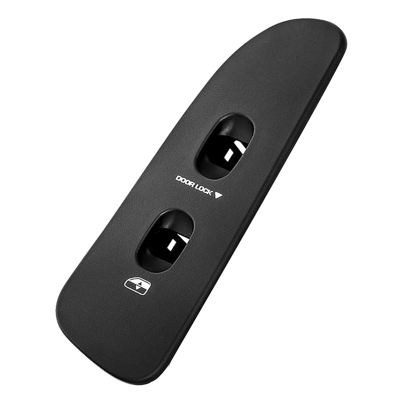 BASIKER Driver And Passenger Black Door Window Switch Panel Bezel For 2002 To 2010 Dodge Ram 1500 2500 3500 Front Right And Left Window Button Border