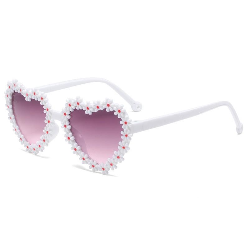 Love Daisy Children'S Sunglasses Sunshade Girls Sunglasses Cute Clear Sweet Travel Baby Glasses