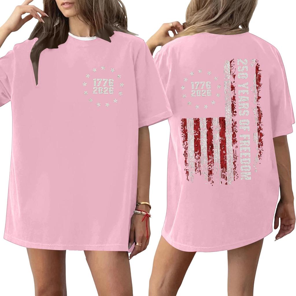 Women's And Men's Fashionable Round Neck Casual Print Short Sleeved T-shirt Top