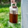 Neigende Cold Brew Flasche mit Filtersieb Haushalt Kaffee Cold Brew Kanne Küche Kalte Löschung Teekanne Versiegelte Wasserflasche