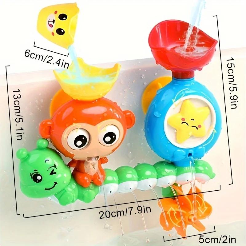 Cute and Fun Monkeys, Creative Water Spray Shower Toys Hot Items for Babies and Children Playing In Water, Bathroom Showerheads