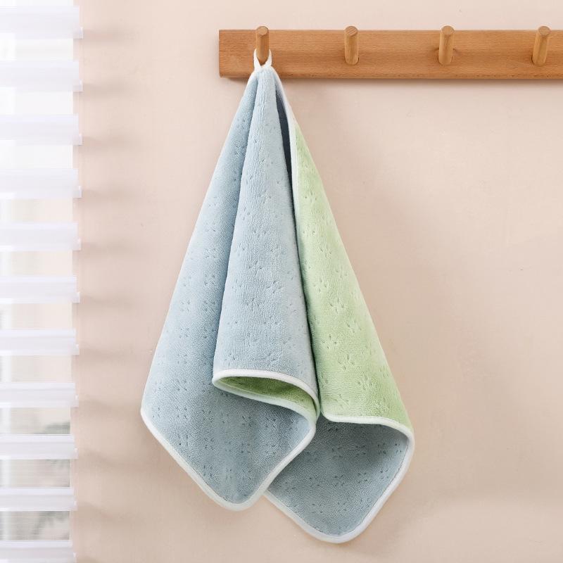 Towel coral fleece bath towel thickened absorbent wipe headscarf adult face towel non-pure cotton couple towel