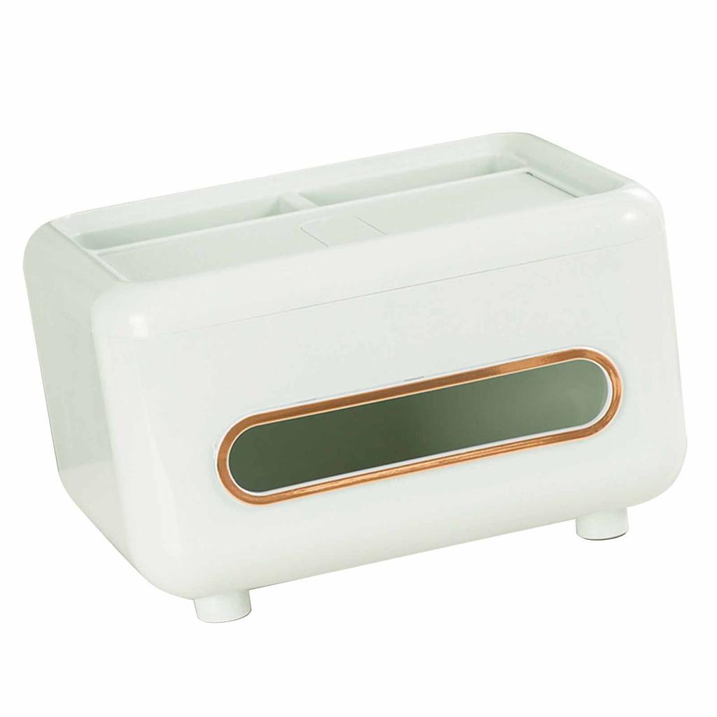Desktop Tissue Box Multifunctional Home Tissue Dispenser Remote Control   Box for Living Room Restaurant