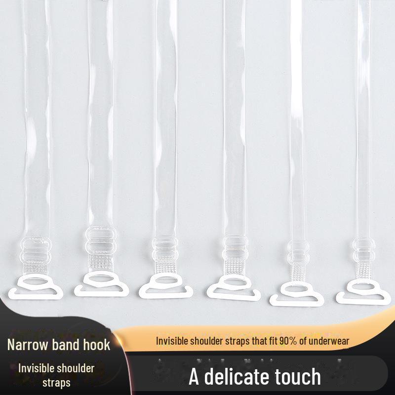 Plus Size Bra with Large Hooks, Frosted Wide Straps, Invisible Straps, and Transparent Strapped Underwear