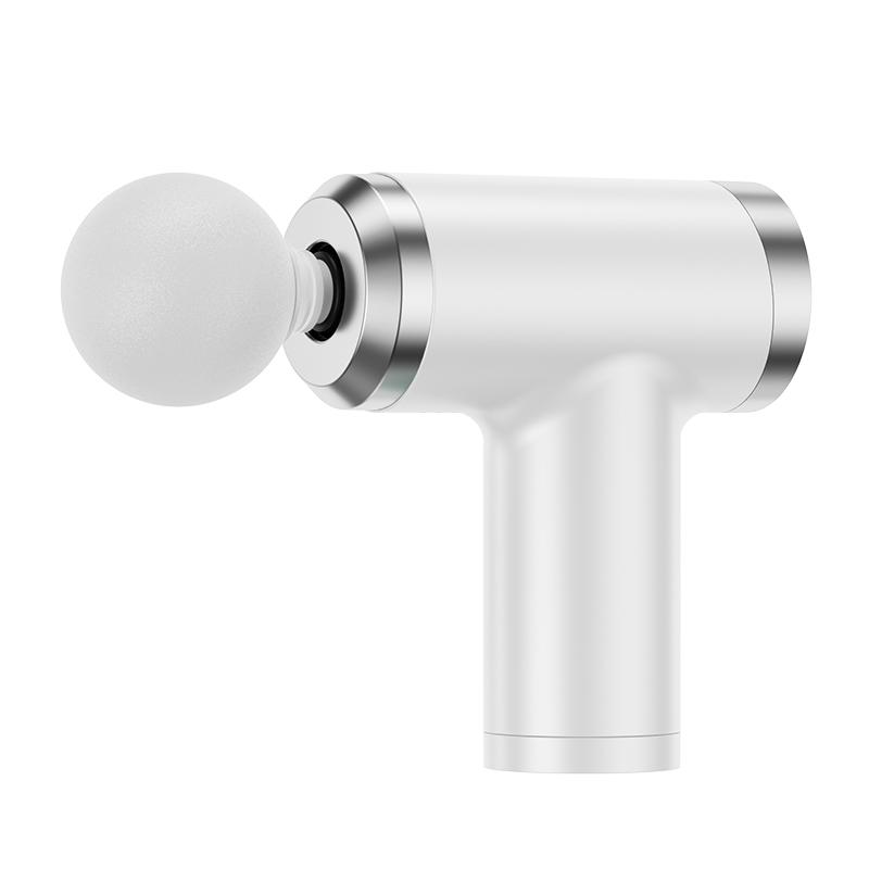 

Мини-пистолет для фасции с 5 массажными головками, электрический массажный пистолет для фасции, USB-массажер для дома, вибрационный пистолет для массажа вала, фитнес-оборудование белый