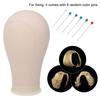 Bestauty Canvas Block Head Mannequin Head Wig Display Styling Head Manikin Canvas Head