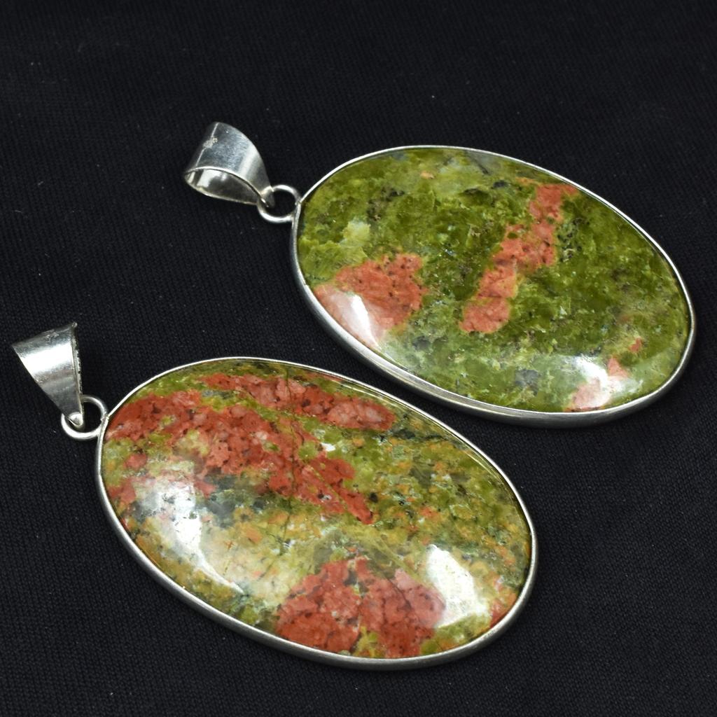 Natural 117.85 Carat Jasper CERTIFIED Pendant Oval Silver Pendant 925 Sterling AR-1719