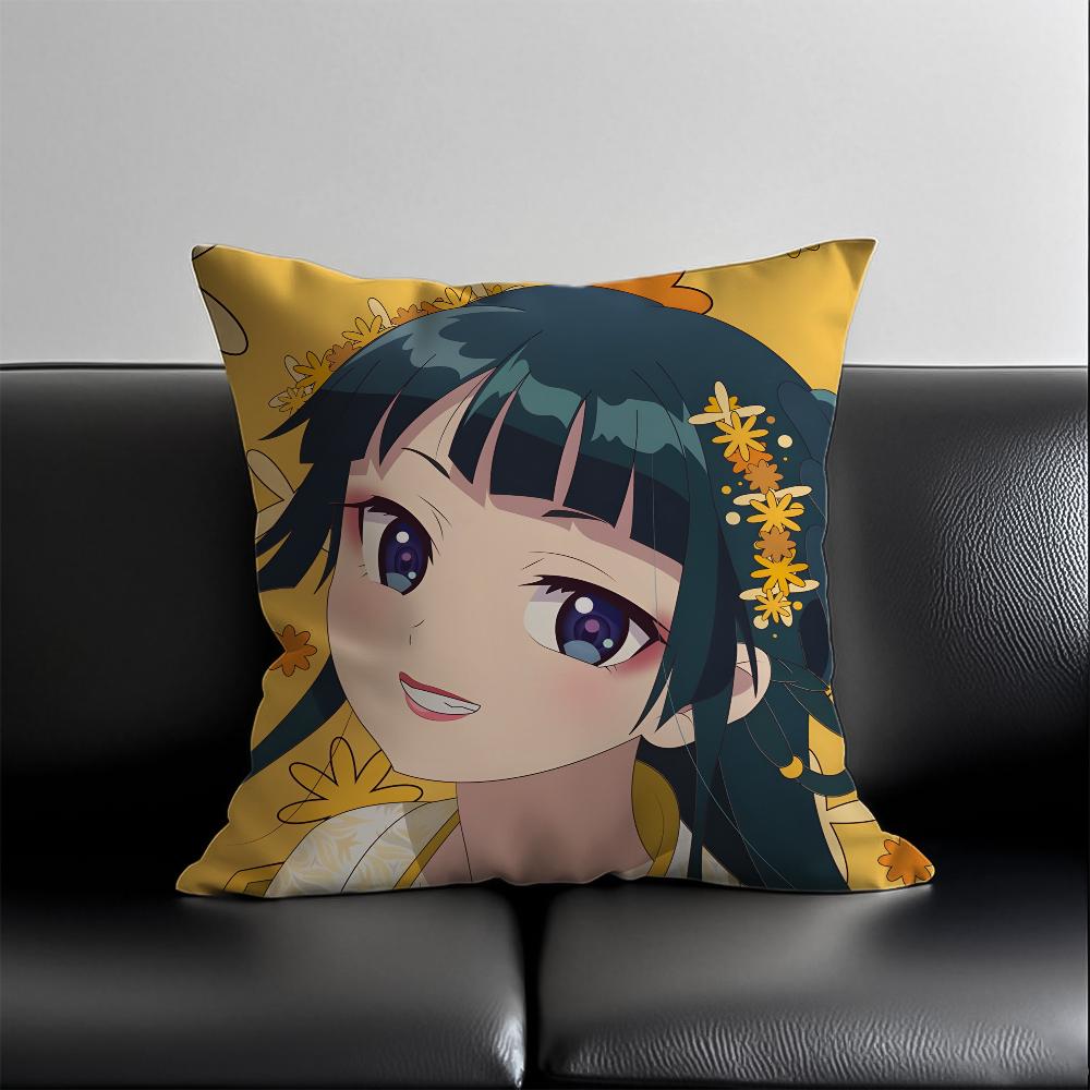 The Apothecary Diaries maomao Pillow Case SkinFriendly And Comfortable Fabric Pillowcase Lnvisible Lilky Zipper