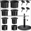 Outdoor Umbrella Base Bracket Ring & Plug Cover Set